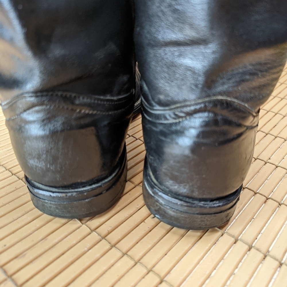 Cowtown men's sz 8EE black leather cowboy Western Boots - Picture 5 of 10
